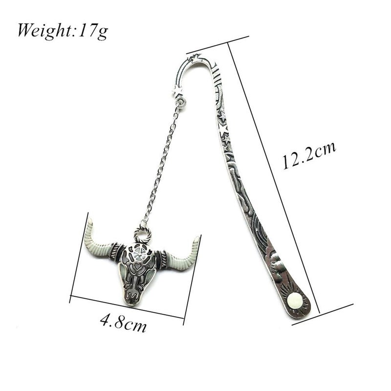Mshion Metal Bookmarks with Chain,Unique Glow in The Dark Bookmark,Inspirational Book Markers for Book Lovers Delicate Gifts - Image 2